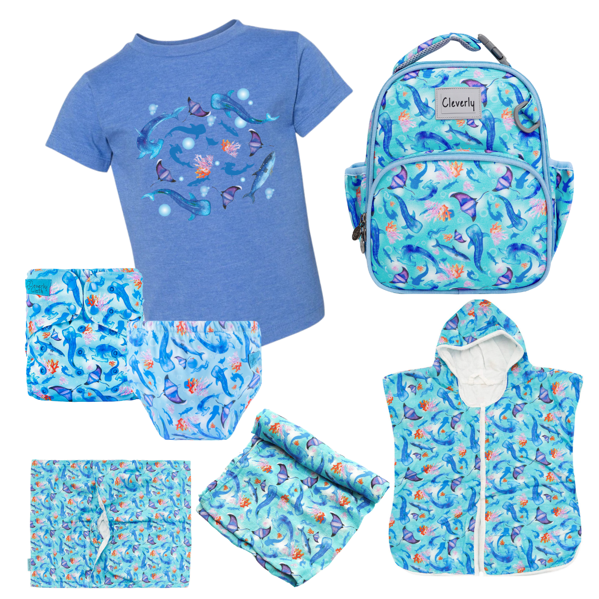 Umiko Kids Shirt - Columbia Blue