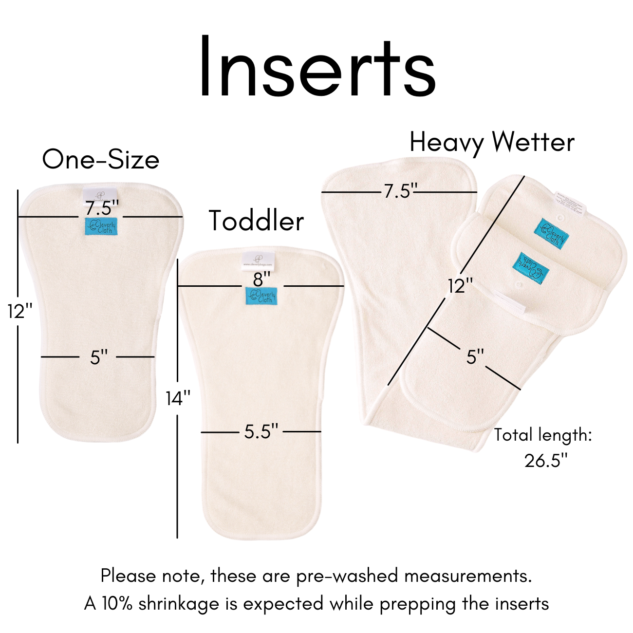 Inserts for Pocket Diapers
