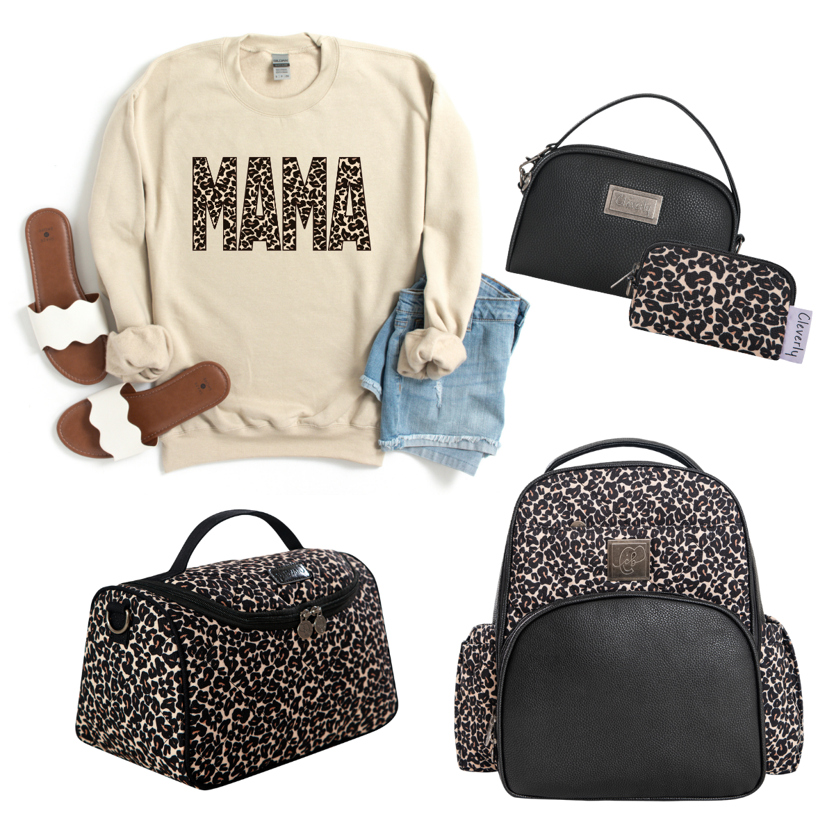 Spotted Mama Crewneck - Sand