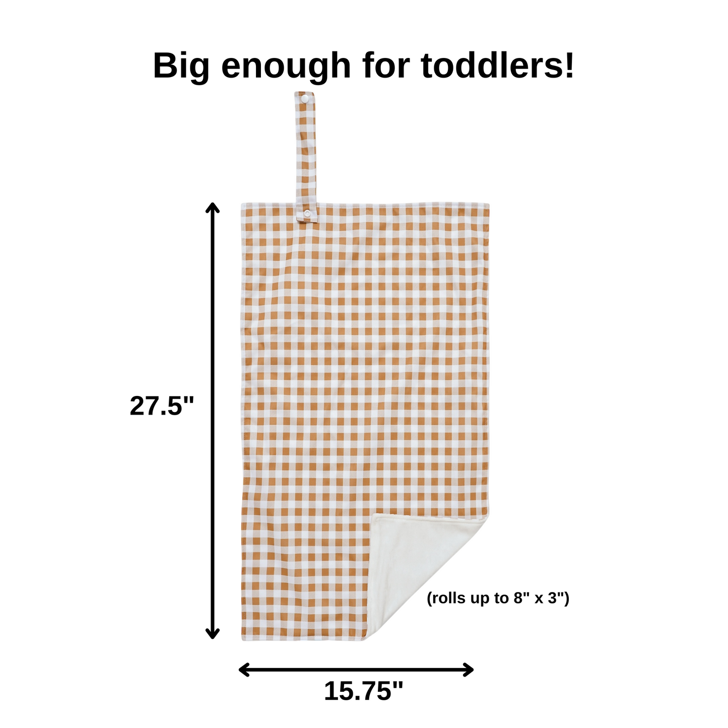 Changing Pad Roll - Caramel Plaid