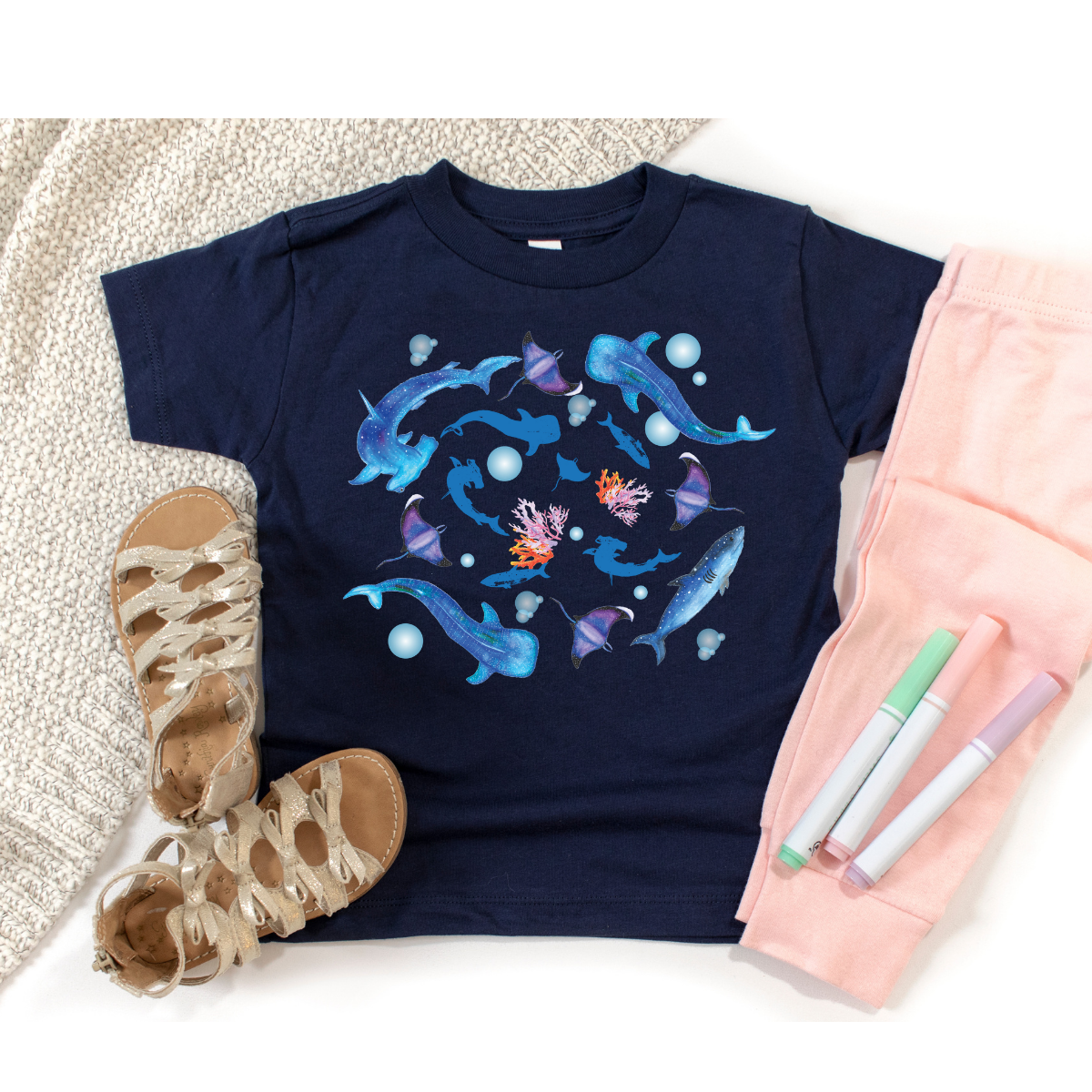 Umiko Kids Shirt - Navy