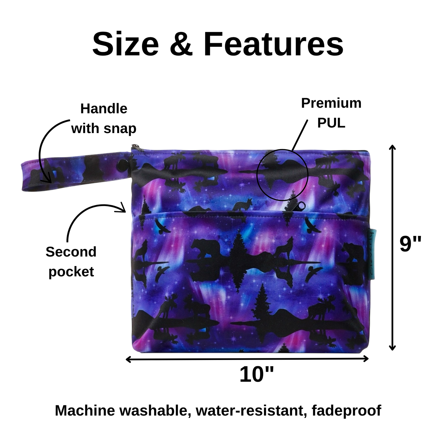 Wet/Dry Bag [SMALL] - Aurora Nights