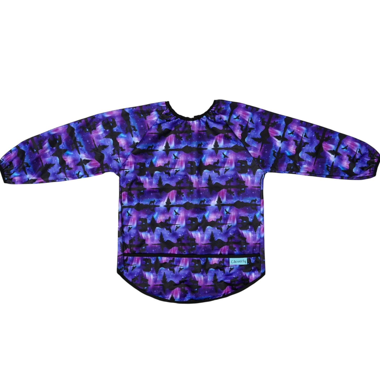 Long Sleeved Smock Bibs [LARGE] - Aurora Nights