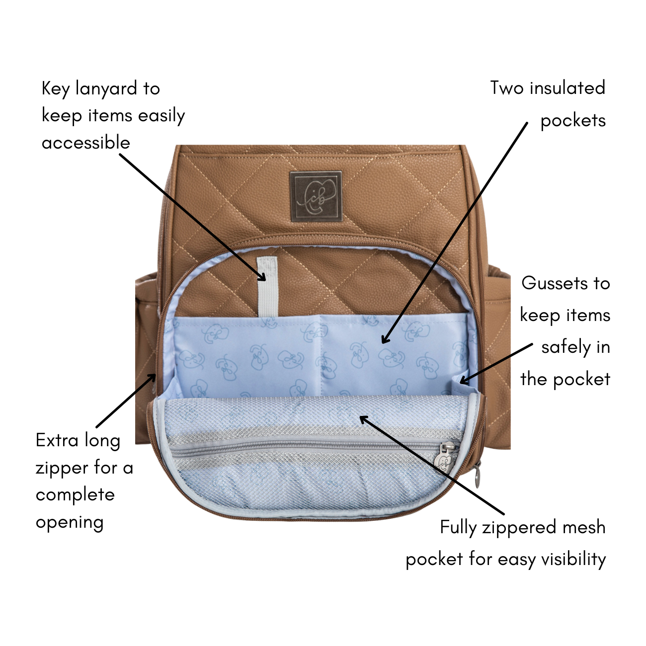 Ellie Backpack Diaper Bag