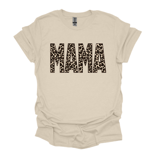 Spotted MAMA Adult Shirt - Natural