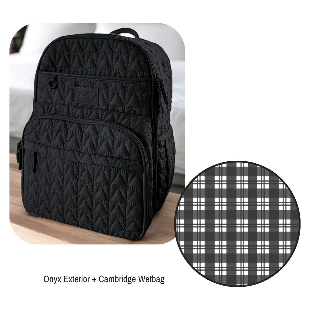 The Pack 2.0 Diaper Bag - Onyx + Cambridge