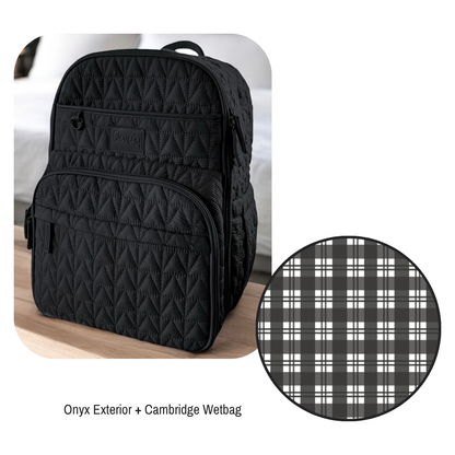 The Pack 2.0 Diaper Bag - Onyx + Cambridge