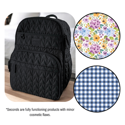 The Pack 2.0 Diaper Bag - Onyx + Meadows & Hamptons