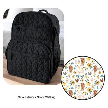 The Pack 2.0 Diaper Bag - Onyx + Scotty