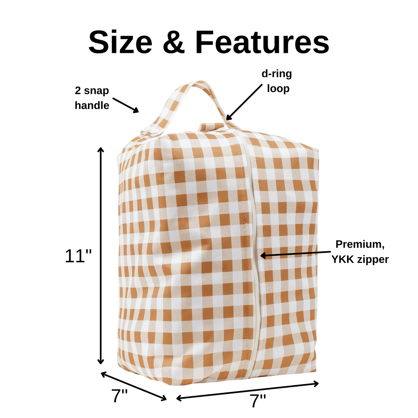 Diaper & Packing Pod - Caramel Plaid