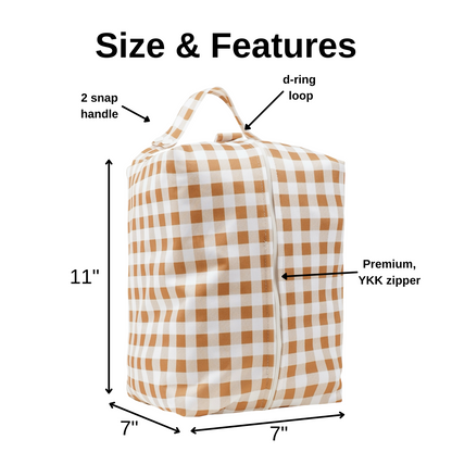Diaper & Packing Pod - Caramel Plaid