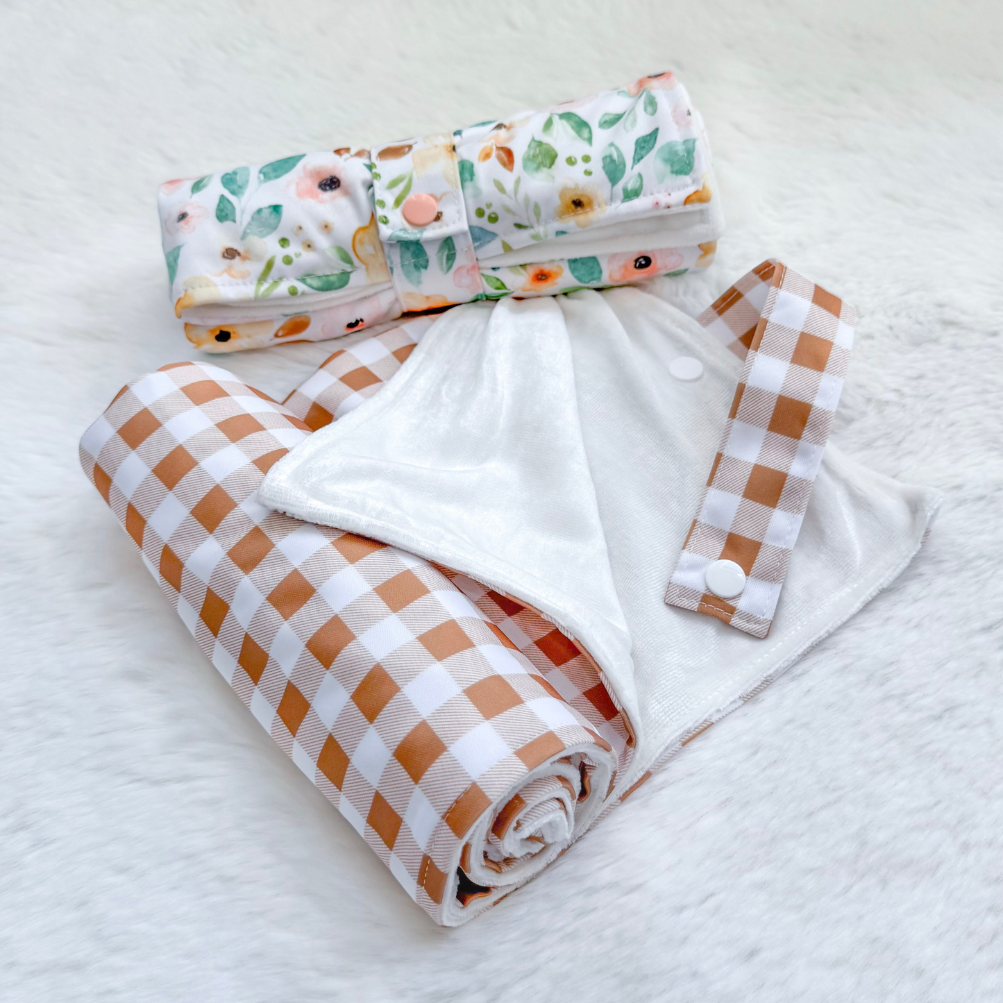 Changing Pad Roll - Caramel Plaid