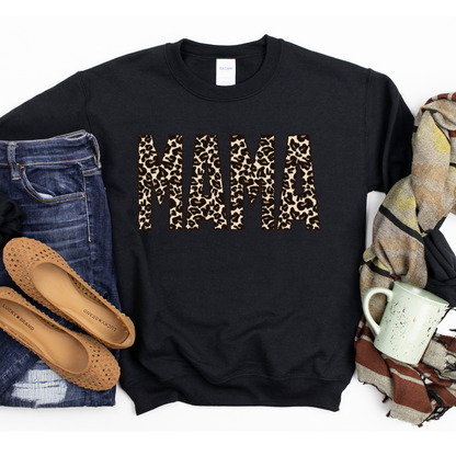 Spotted Mama Crewneck - Black
