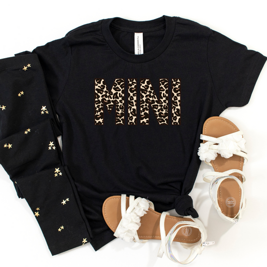 Spotted Mini Kids Shirt - Black